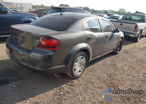 2014 Dodge Avenger Se из США, поврежденный, VIN 1C3CDZAG4EN232519